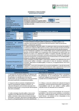 Participacion Ciudadana En La Gestion Publica