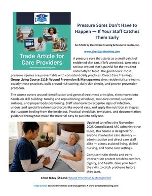 Wound Prevention Management Blog Post And Trade Article