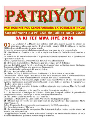 Supplement De Patriyot De Juillet Août 2026