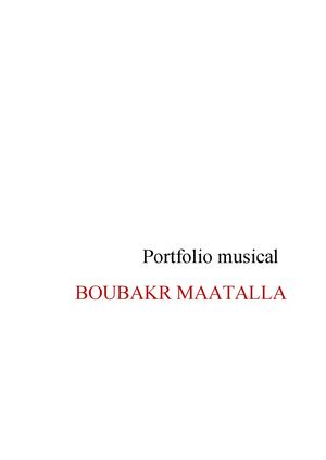 Portfolio Boubakr Maatalla (Artistique, Corporate, Film) Mai 2026