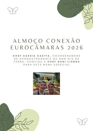 Menu Almoço Conexão Eurocamaras Esg 2026