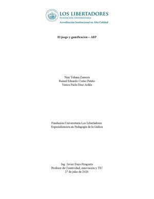 El Juego Y Gamificación
