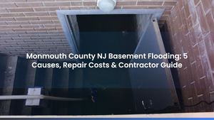 Monmouth County NJ Basement Flooding: 5 Causes, Repair Costs & Contractor Guide