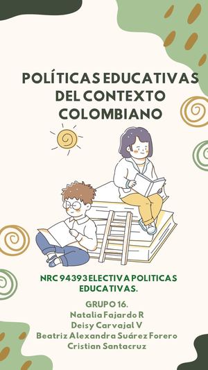 Políticas educativas