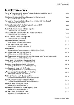 Pressespiegel 20260804