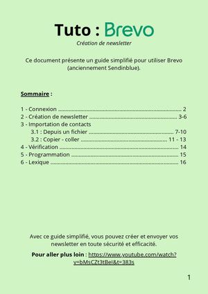 Tutoriel Brevo