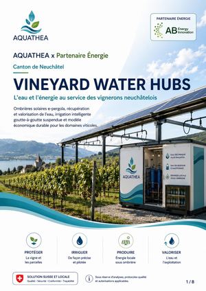 Brochure Aquathea Abei Vignerons Neuchatel