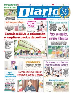 Portada, Martes 4 De Agosto De 2026