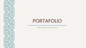 Portafolio Arq
