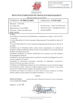 AR1 2026 01200 - ARR Autorisation De Trav VIA AR1 2026 01200 202600716 Publiée Le 04 08 2026