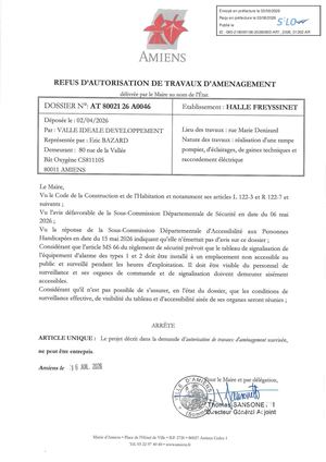 AR1 2026 01202 - ARR Autorisation De Trav VIA AR1 2026 01202 202600716 Publiée Le 04 08 2026