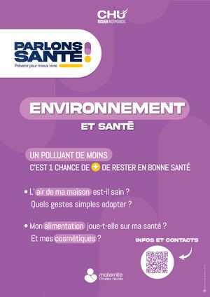 Environnement et santé - Maternité Charles-Nicolle | Parlons Santé