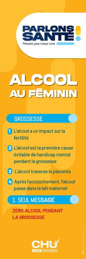 Alcool au féminin - Marque Page | Parlons santé