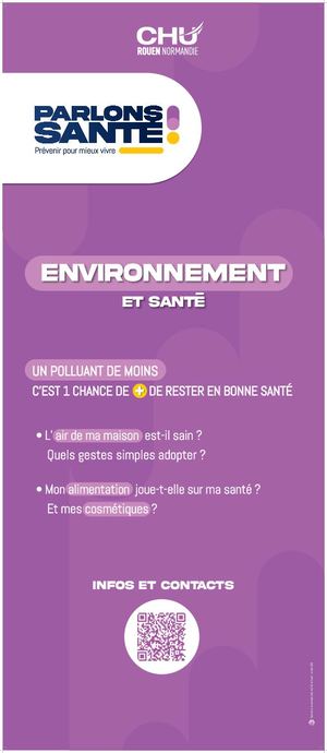 Environnement et santé - Maternité Charles-Nicolle | Dérouleur Parlons Santé
