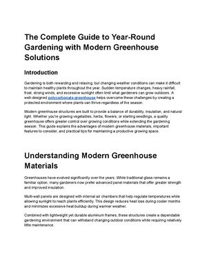 The Complete Guide To Year Round Gardening With Modern Greenhouse Solutions (2)
