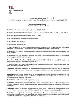28/07/2026 - Arrête Préfectoral