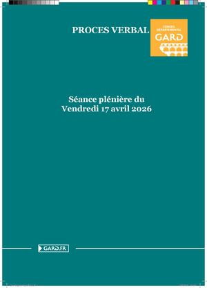 Séance plénière du 17/04/2026