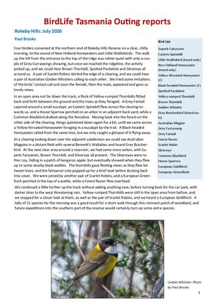 Outing Reports August2026