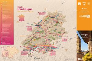 Carte touristique Comminges Pyrénées Com Together