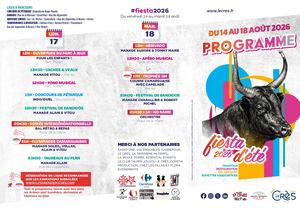 Programme Fiesta d'été 2026