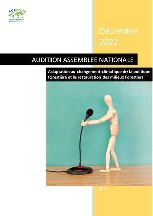 Audition AN Adaptation Climatique En Milieu Forestier