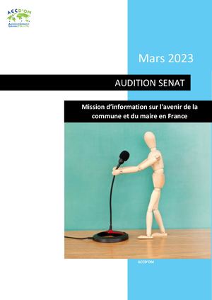Audition Senat L'avenir Du Maire Et De La Commune