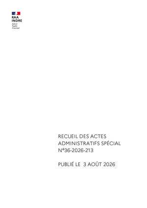 Recueil 36 2026 213 RAA Protection forêt jusqu'au 5/08