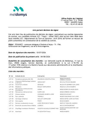 Pouancé - Rue de la Porte Angevine - Construction de 8 logements collectifs