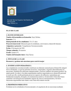 Formato Plan Clase 2026 Docxd