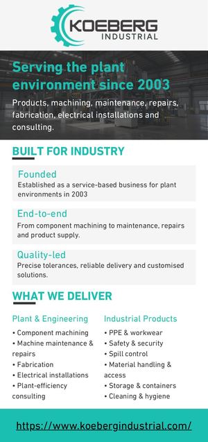 Koeberg Industrial Solutions Infographic (August 2026)