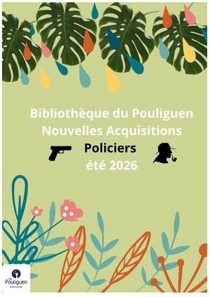 Nouvelles Acquisitions Policiers éTé 2026
