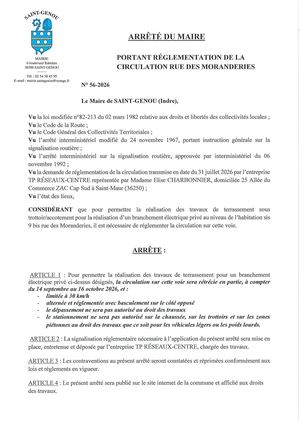 Arrete 56 2026
