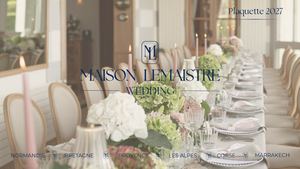 Plaquette Maison Lemaistre Wedding Planner