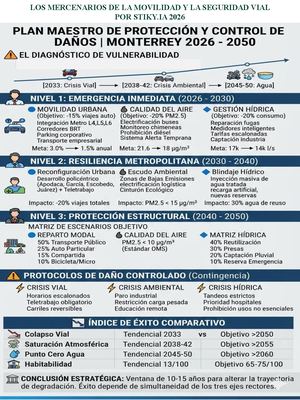Los Mercenarios De La Movilidad Y La Seguridad Vial, Los Escenarios De Crisis En Monterrey Por Stiky.IA 2026