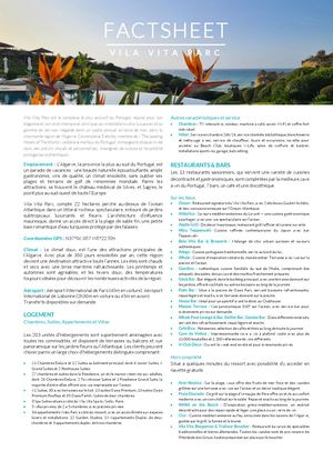 Fact sheet Vila Vita Parc FR - 2026