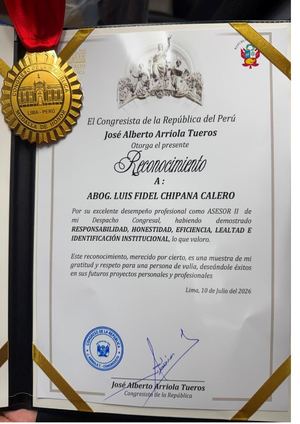 Reconocimiento Congreso