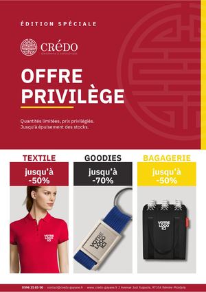 CATALOGUE OFFRE PRIVILÈGE CRÉDO