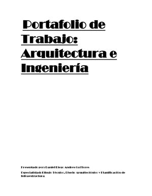 Portafolio De Trabajo