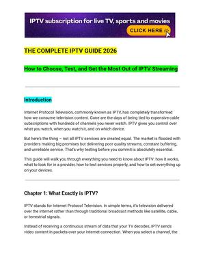The Complete Iptv Guide 2026 1