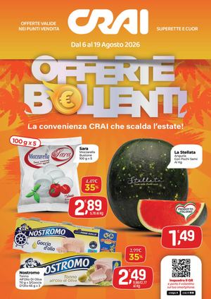 Volantino CRAI Ama Superette e Cuor Sud dal dal 6 al 19 agosto