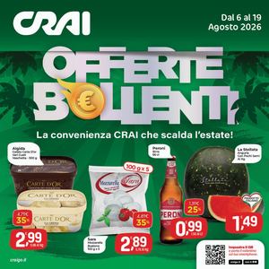 Volantino CRAI Ama Supermercati Nord dal 6 al 19 agosto