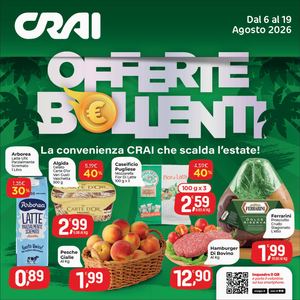 Volantino Crai Codè dal 6 al 19 agosto