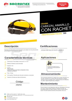 CABEZAL AMARILLO CON RACHET Cbama