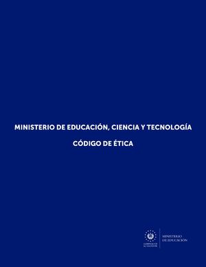 Codigo De Etica Mineducyt