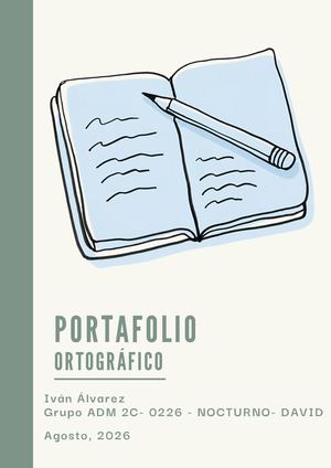Portafolio Ortográfico Ivan A