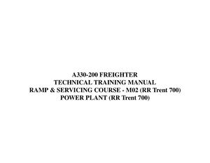70 POWER PLANT (RR Trent 700).