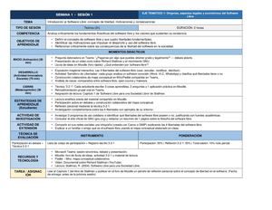 Planificacion Semanal 16 Sesiones