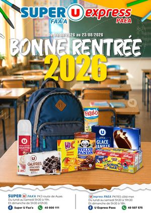 Catalogue U - Bonne Rentrée 2026