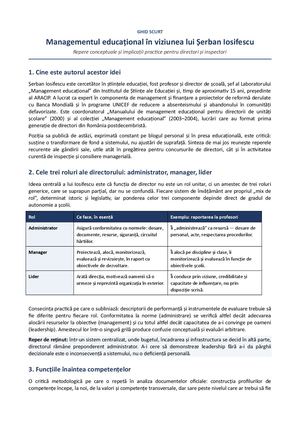 Ghid Iosifescu Management Educational
