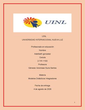 Examen Final De Modelos Didacticos Imnovadores